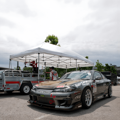 1990s Legacy Caution Wide Turns Sugoi JDM Drift Speed Team Sweatshirt Blue - Sugoi JDM