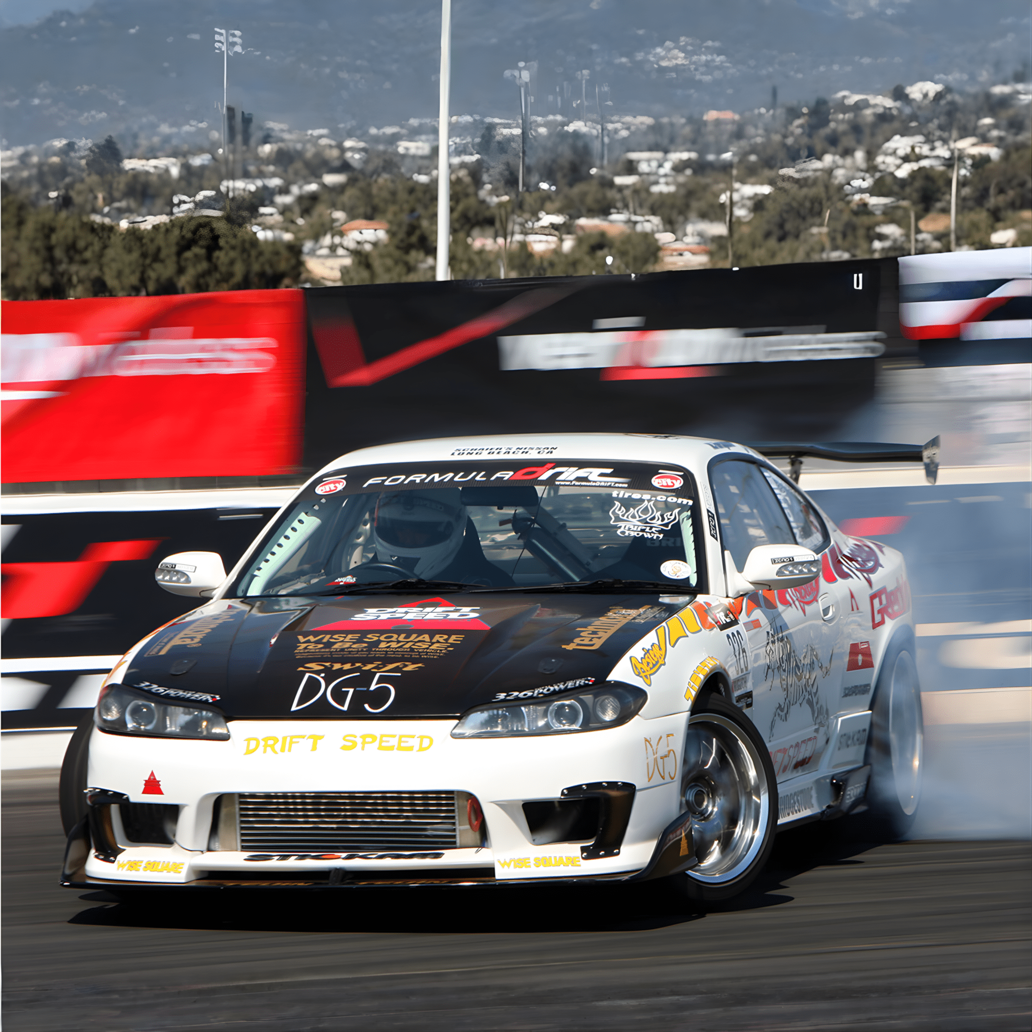 1990s Legacy Caution Wide Turns Sugoi JDM Drift Speed Team Sweatshirt Blue - Sugoi JDM