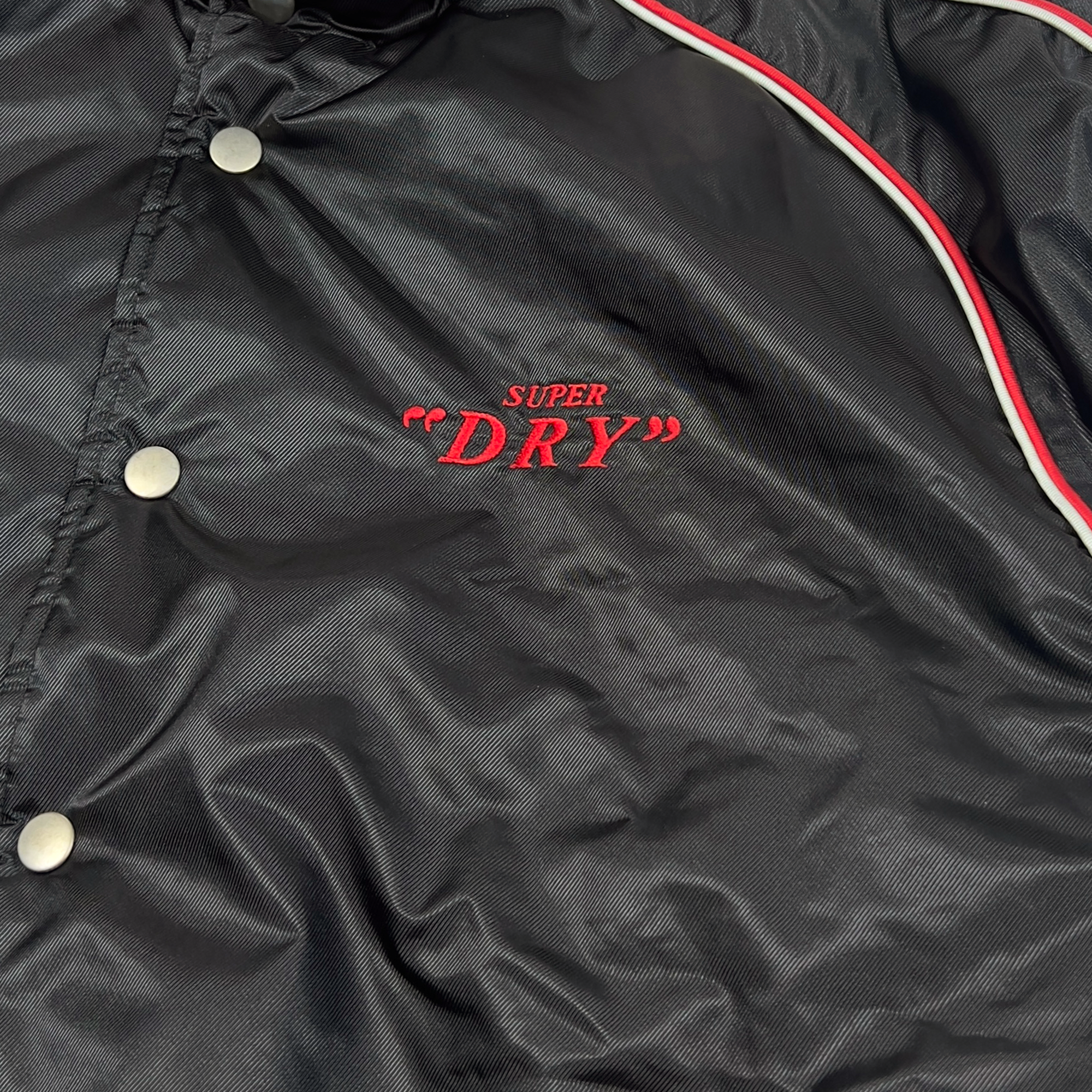 Vintage 1990s Japan Asahi Super Dry Stadium Bomber Jacket Black