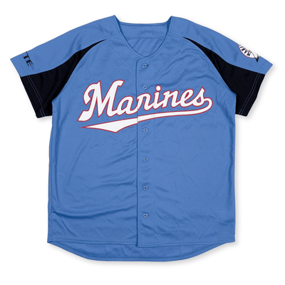 Genuine Japan NPB Chiba Lotte Marines Baseball Fan Jersey Away Blue - Sugoi JDM