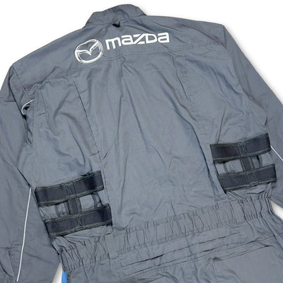 Genuine JDM Japan Mazda Summer Staff Mechanic Coveralls Tsunagi Grey - Sugoi JDM
