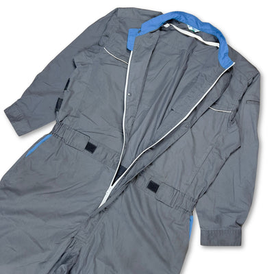 Genuine JDM Japan Mazda Summer Staff Mechanic Coveralls Tsunagi Grey - Sugoi JDM