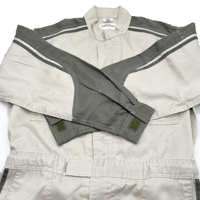 Genuine JDM Japan Retro Toyota Tecno Coveralls Mechanic Suite Tsunagi Grey - Sugoi JDM