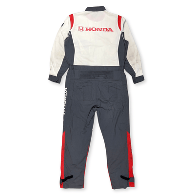 Genuine Retro JDM Japan Honda Summer Jumpsuit Coveralls Tsunagi Gray - Sugoi JDM