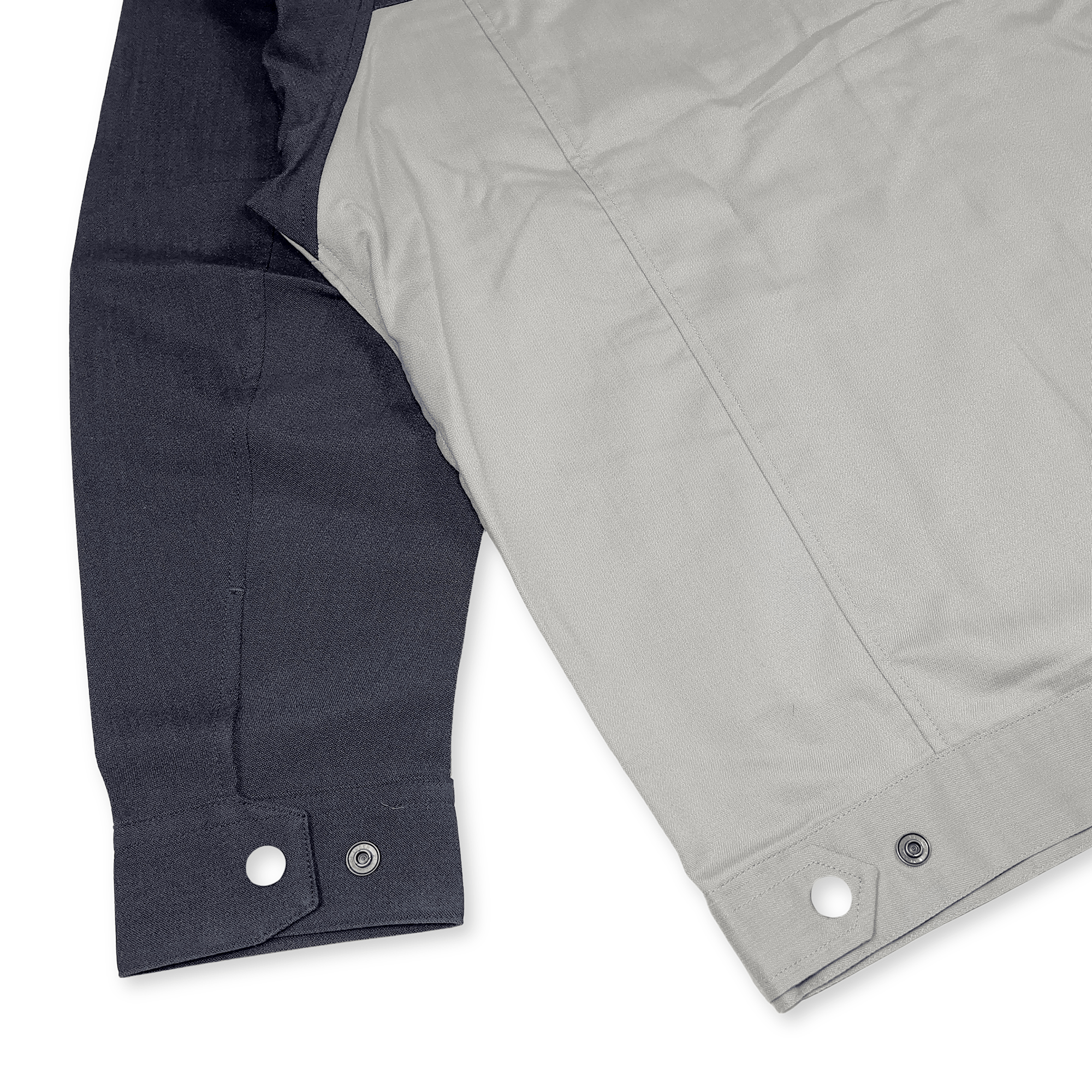 Genuine Retro JDM JR East Japan Railway Company Mechanics Jacket Gray - Sugoi JDM