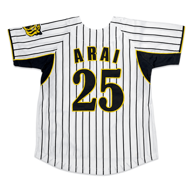 Genuine Retro NPB Japan Hanshin Tigers Ryota Arai Baseball Knit Jersey 25 - Sugoi JDM