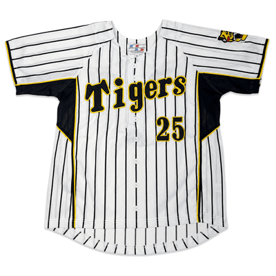 Genuine Retro NPB Japan Hanshin Tigers Ryota Arai Baseball Knit Jersey 25 - Sugoi JDM