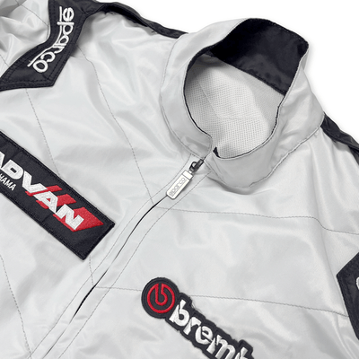 Genuine Sparco Advan Brembo NGK Track KS - 1 Endless Kart Racing Suit Gray - Sugoi JDM
