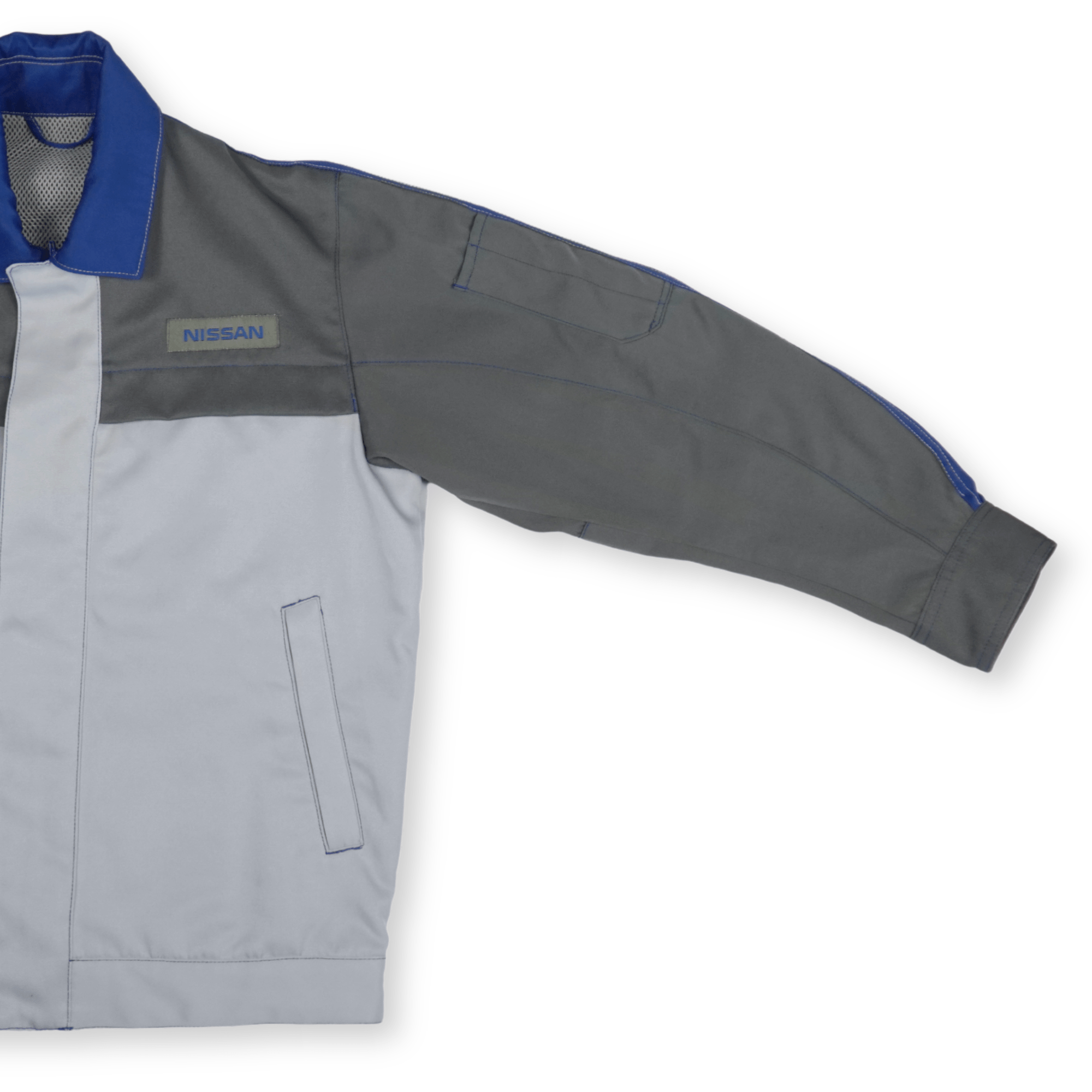 Genuine Vintage JDM Workwear Nissan Japan Mechanic Blue Jacket