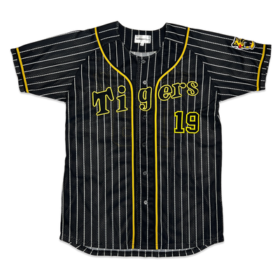 Mizuno Japan NPB Hanshin Tigers Shintaro Fujinami Baseball Knit Jersey Black #19