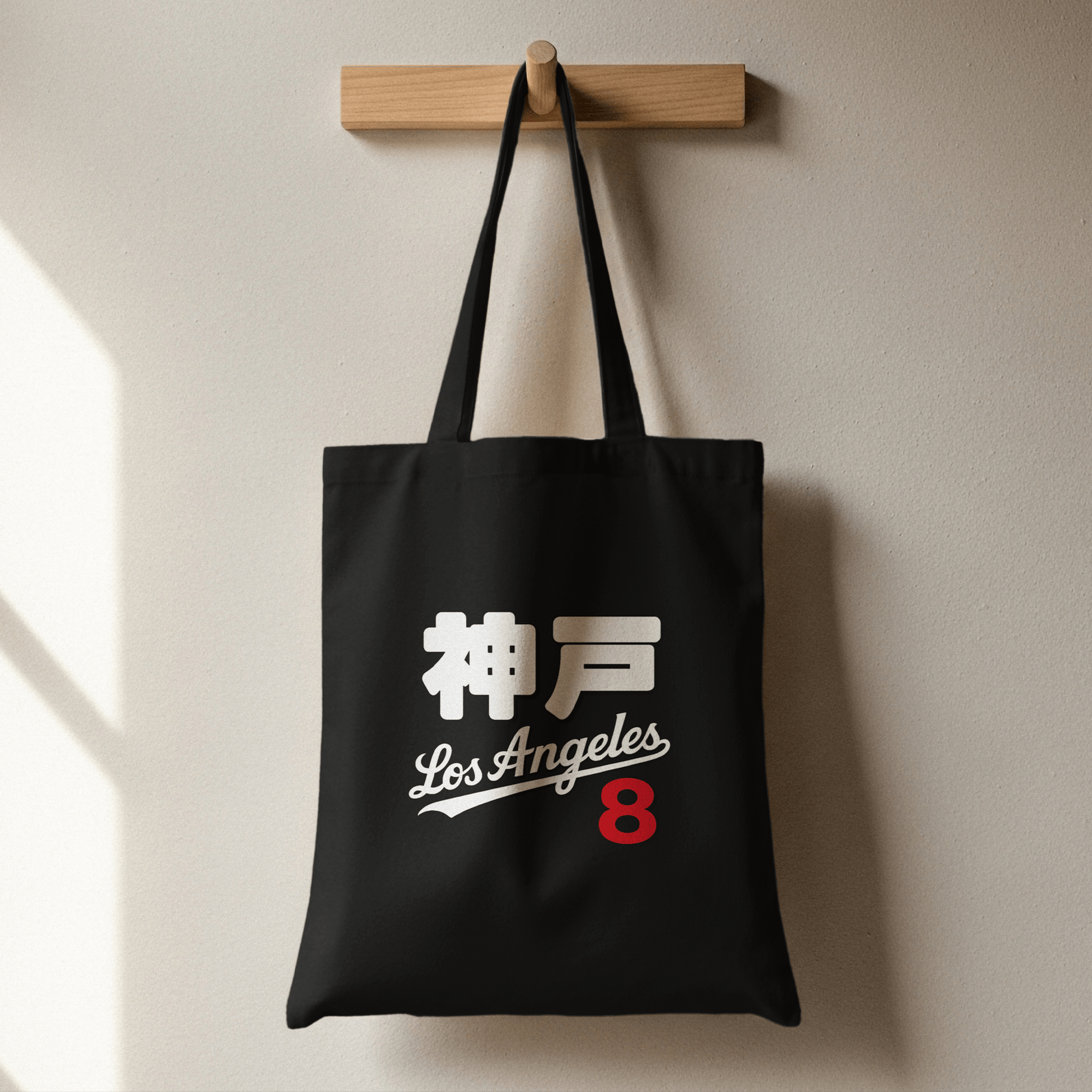 Japan Legacy Across Borders Kobe Bryant Dodgers Eco Tote Bag Black - Sugoi JDM