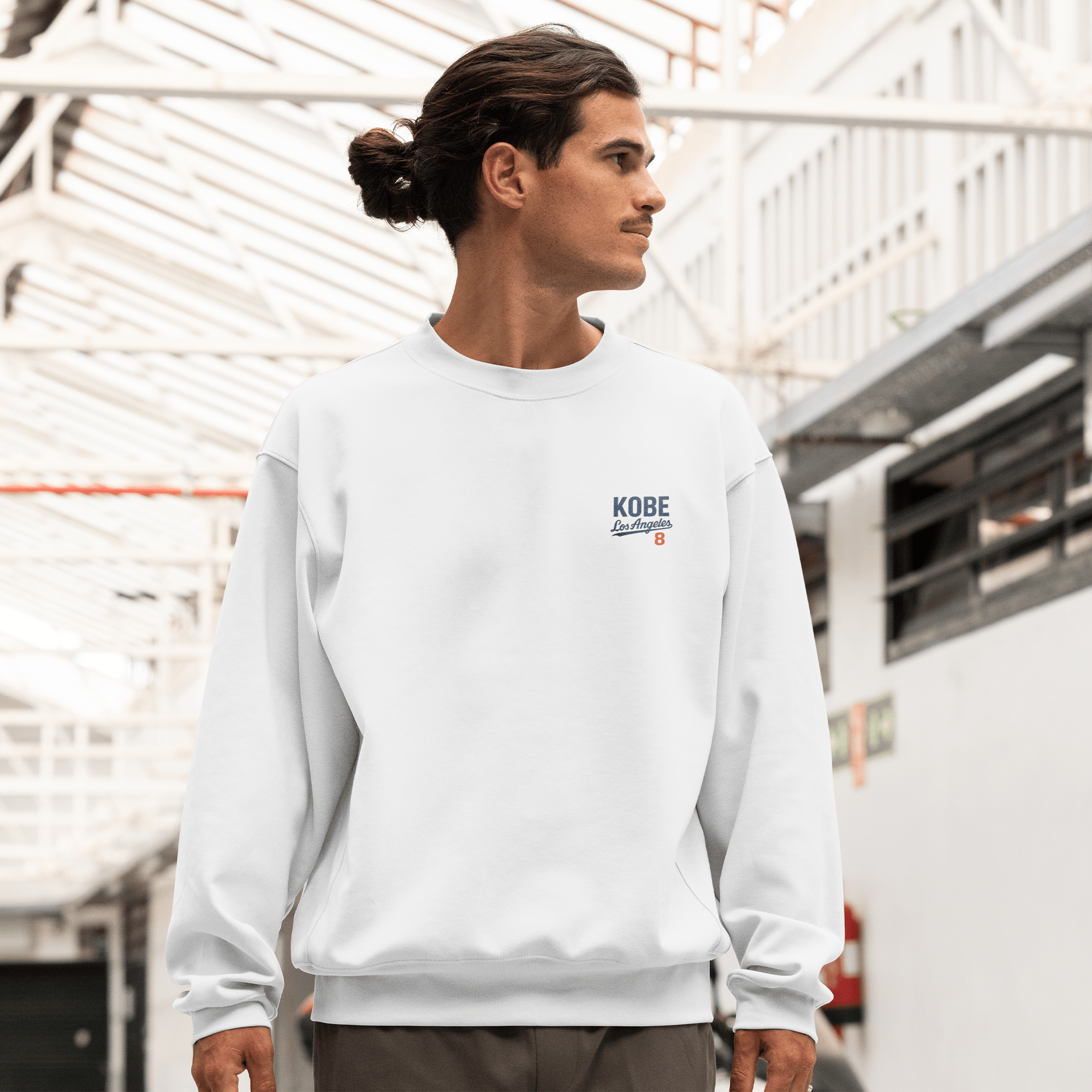 Japan Legacy Across Borders Kobe Bryant Dodgers Sweatshirt White - Sugoi JDM