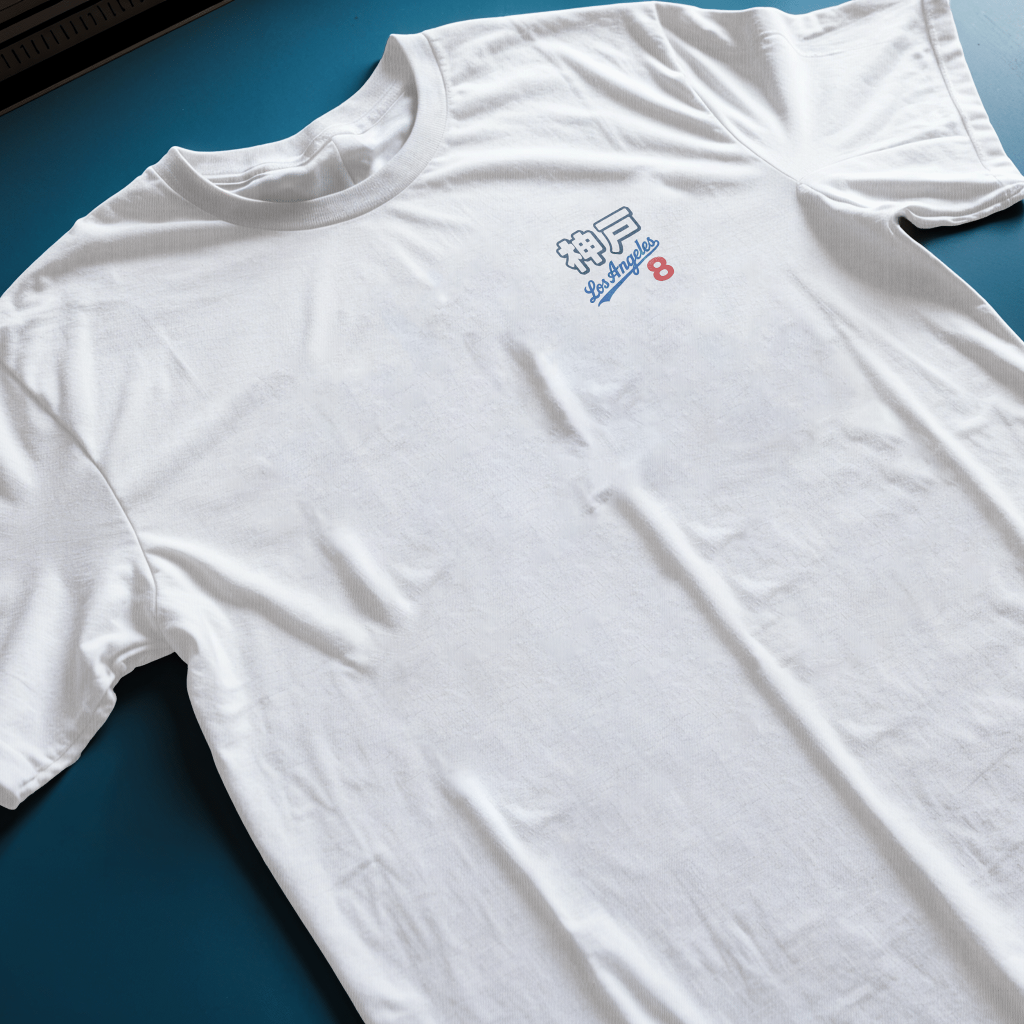 Japan Legacy Across Borders Kobe Bryant Dodgers T Shirt White - Sugoi JDM