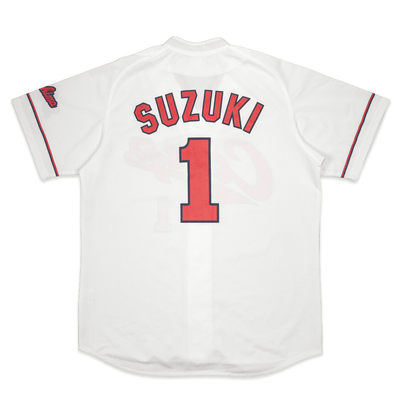 Japan Retro Hiroshima Carp Baseball Home Replica Jersey Suzuki Seiya 1 - Sugoi JDM