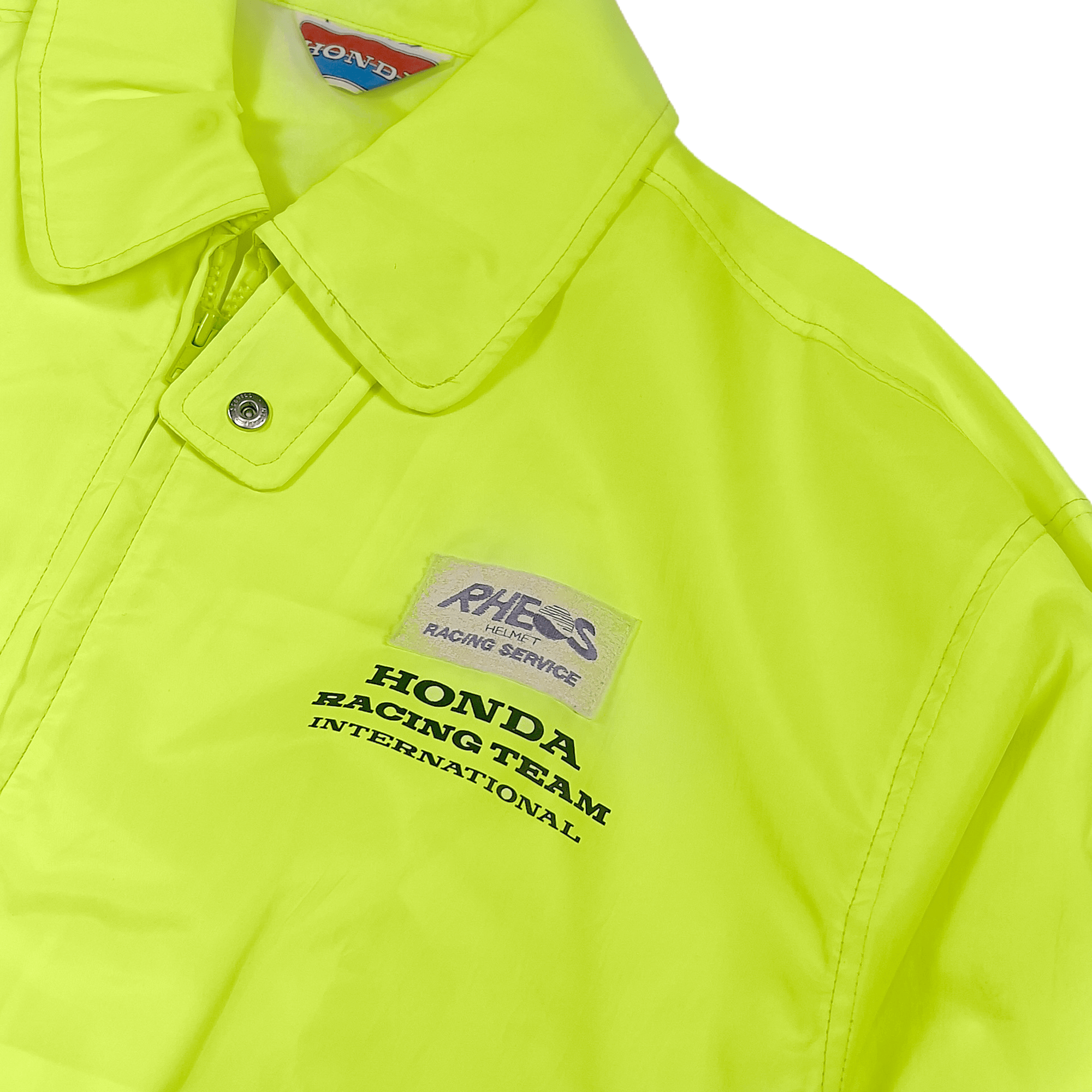 JDM 1991 2R. Staff Japan Honda Racing International Rheos HART Jacket Yellow - Sugoi JDM