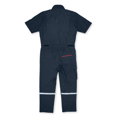 JDM Genuine Japan Eneos Oil Staff Short Sleeve Coveralls Tsunagi Blue - Sugoi JDM