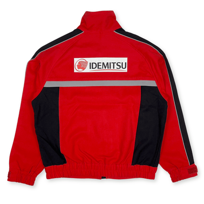 JDM Retro Showa Era Japan Idemitsu Gas Station Bomber Jacket Red - Sugoi JDM