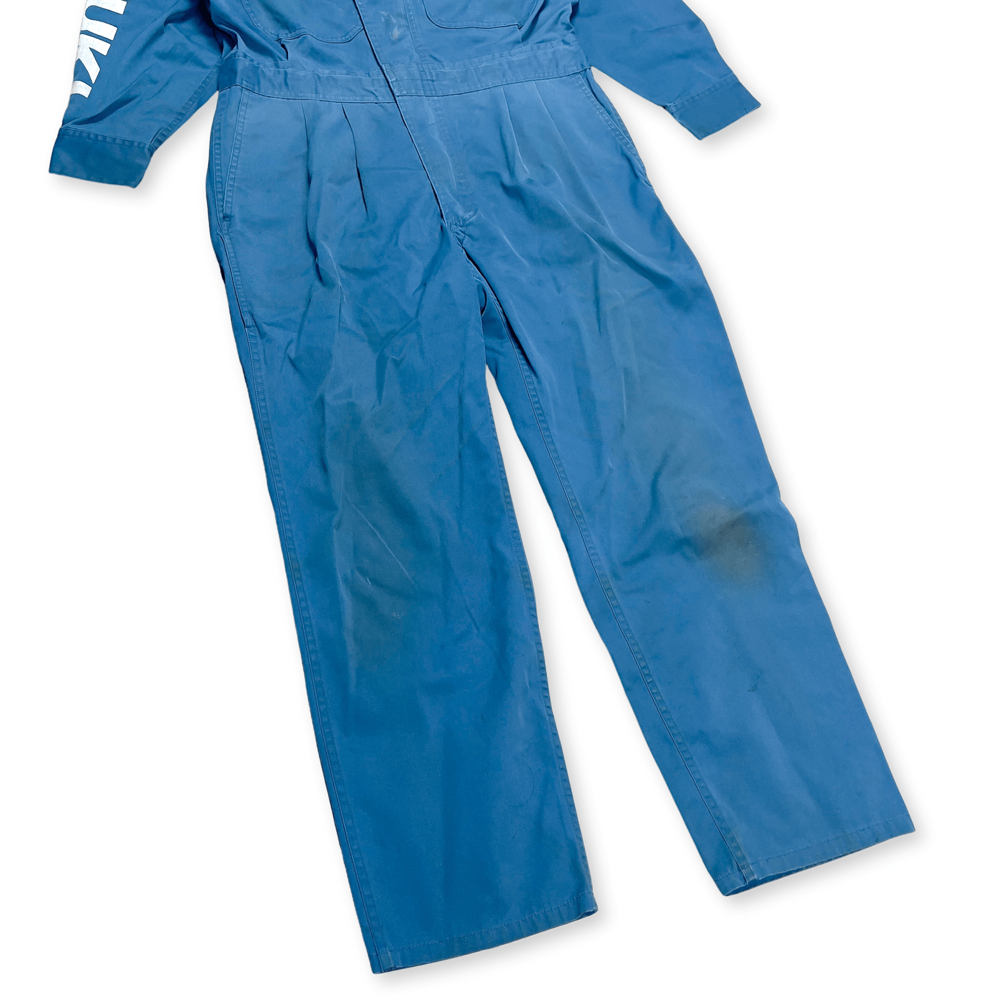 JDM Retro Suzuki Japan Showa 1980s All Weather Coveralls Tsunagi Blue - Sugoi JDM