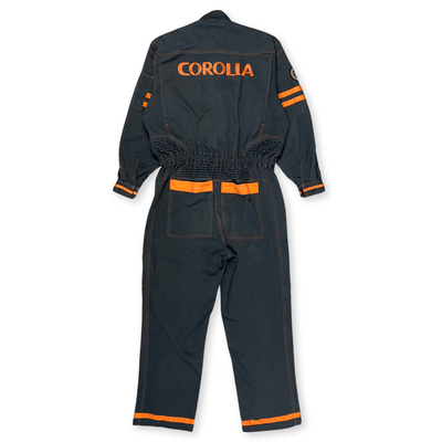 JDM Retro Toyota Corolla Jumpsuit Coveralls Mechanic Suite Tsunagi Dark Brown - Sugoi JDM