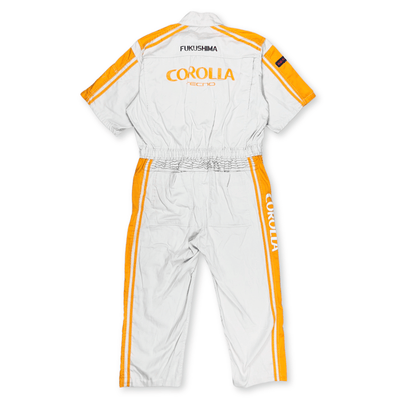 JDM Retro Toyota Corolla Tecno Short Sleeve Coveralls Tsunagi Orange - Sugoi JDM