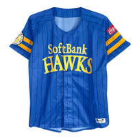 Limited Edition Retro NPB Japan Softbank Hawks Baseball Jersey 2016 Blue - Sugoi JDM