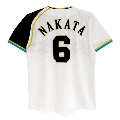 Mizuno Hokkaido Nippon Ham Fighters Sho Nakata Home Knit Jersey #6 - Sugoi JDM