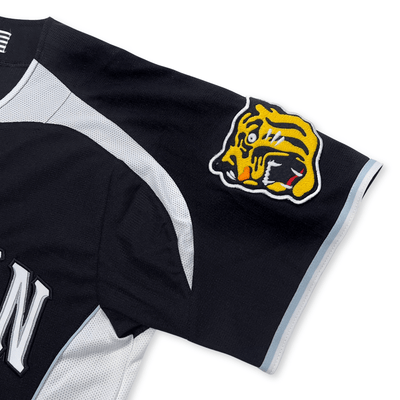 Mizuno Japan NPB Hanshin Tigers Hiroki Uemoto Baseball Knit Jersey Black #4 - Sugoi JDM