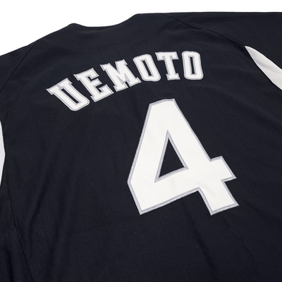 Mizuno Japan NPB Hanshin Tigers Hiroki Uemoto Baseball Knit Jersey Black #4 - Sugoi JDM