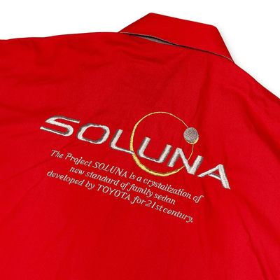 New 1990s Retro Japan JDM Toyota Soluna Tercel Uniform Jacket Red - Sugoi JDM