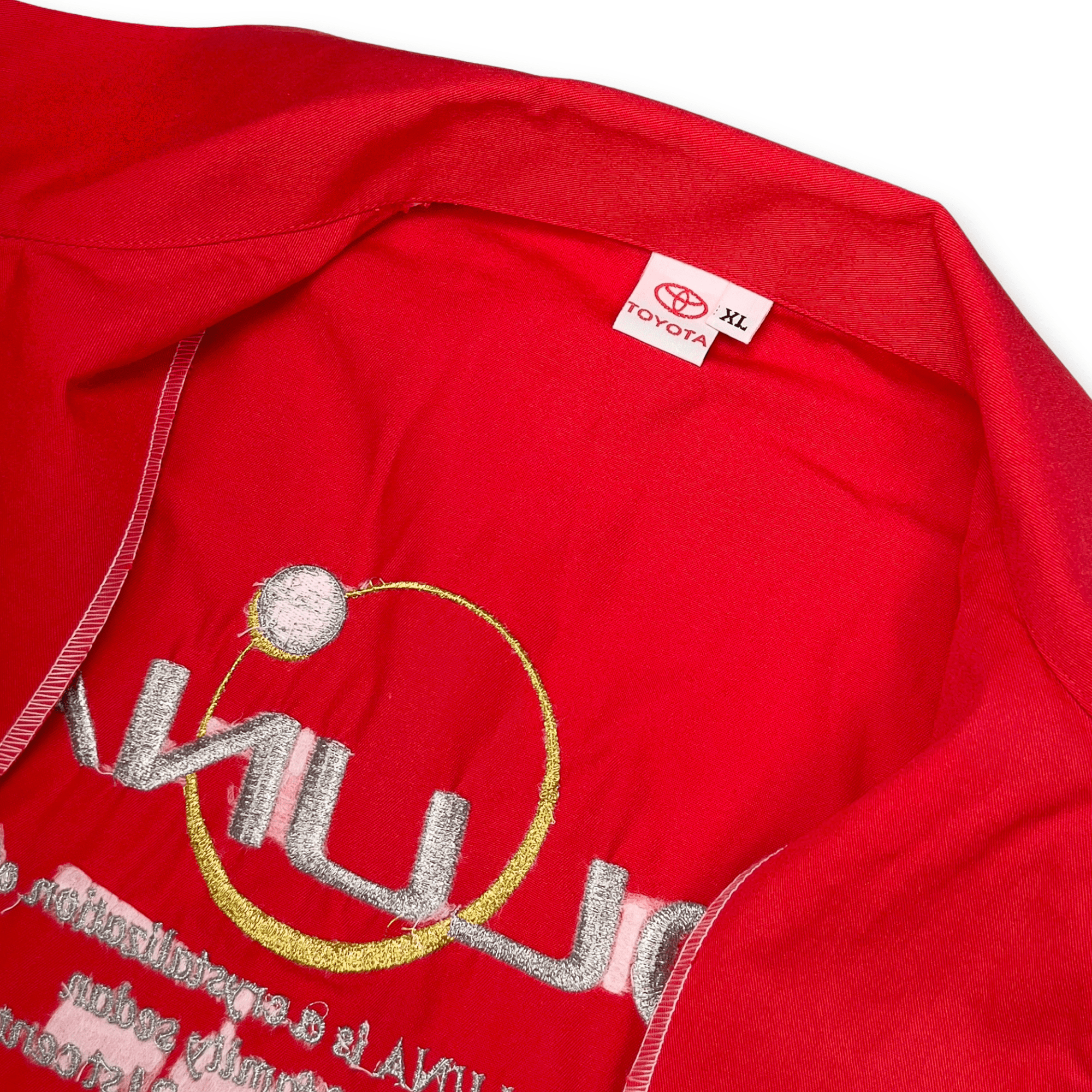 New 1990s Retro Japan JDM Toyota Soluna Tercel Uniform Jacket Red - Sugoi JDM