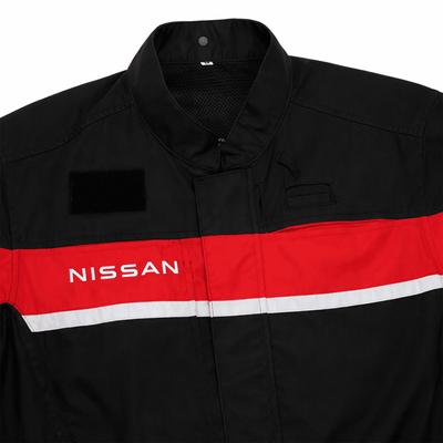 New Japan JDM Nissan Pitwork Racing Short Sleeve Tsunagi Coverall Black - Sugoi JDM