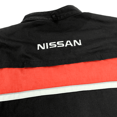 New Japan JDM Nissan Pitwork Racing Short Sleeve Tsunagi Coverall Black - Sugoi JDM