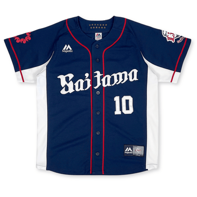 New Japan NPB Seibu Lions Tomoya Mori Japan Baseball Knit Jersey 10 - Sugoi JDM