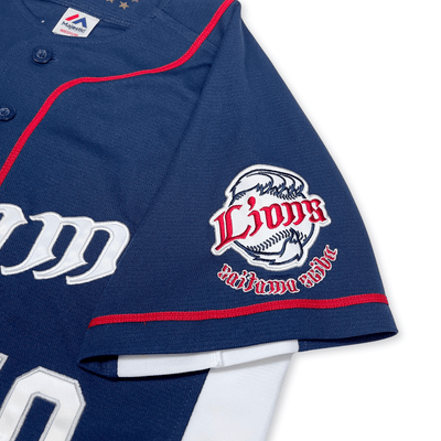 New Japan NPB Seibu Lions Tomoya Mori Japan Baseball Knit Jersey 10 - Sugoi JDM