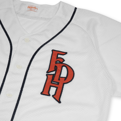 New Japan Vintage NPB Fukuoka Daiei Hawks Fan Club Baseball Jersey White - Sugoi JDM