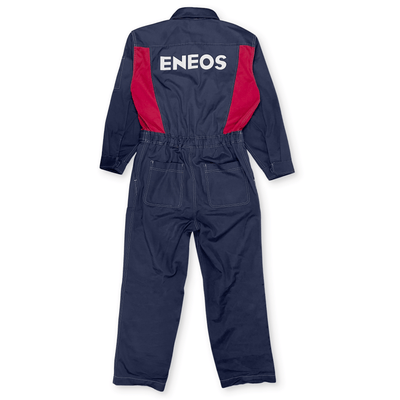 New JDM Japan Eneos Oil Heavy Duty Staff Coveralls Tsunagi Jumpsuit Blue - Sugoi JDM