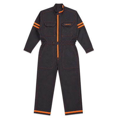New JDM Retro Toyota Corolla Coveralls Jumpsuit Summer Tsunagi Dark Brown - Sugoi JDM