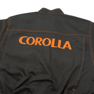 New JDM Retro Toyota Corolla Coveralls Jumpsuit Summer Tsunagi Dark Brown - Sugoi JDM