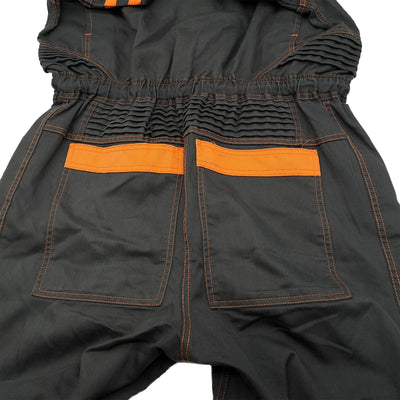 New JDM Retro Toyota Corolla Coveralls Jumpsuit Summer Tsunagi Dark Brown - Sugoi JDM