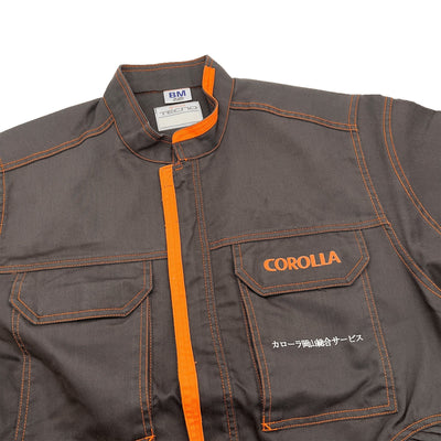 New JDM Retro Toyota Corolla Jumpsuit Coveralls Jumpsuit Tsunagi Dark Brown - Sugoi JDM