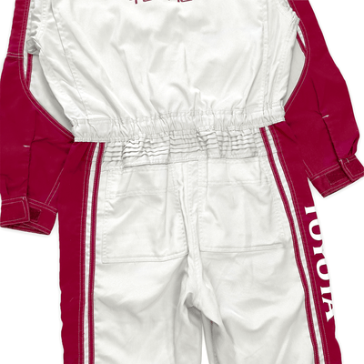 New JDM Retro Toyota Tecno Jumpsuit Coveralls Mechanic Tsunagi Red - Sugoi JDM