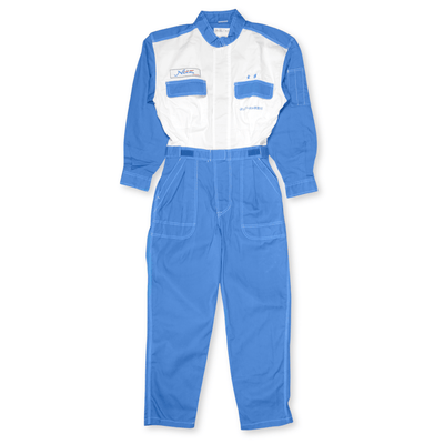 New JDM Showa Netz Japan Toyota Tecno Mechanics Tsunagi Coveralls Blue - Sugoi JDM