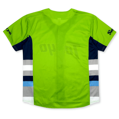 New Majestic Japan NPB Tokyo Dome Yakult Swallows Baseball Jersey Green 2021 - Sugoi JDM