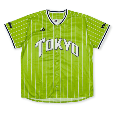 New Majestic Japan NPB Tokyo Yakult Swallows Baseball Jersey Green 2017 - Sugoi JDM