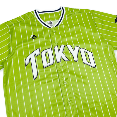 New Majestic Japan NPB Tokyo Yakult Swallows Baseball Jersey Green 2017 - Sugoi JDM