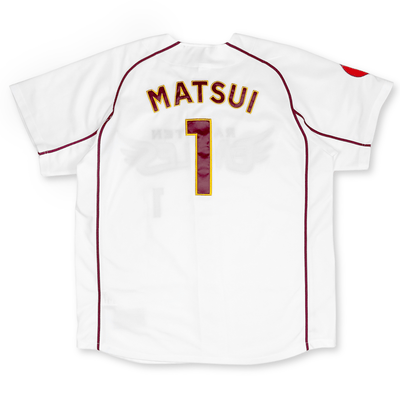 New Majestic NPB Baseball Tohoku Rakuten Eagles Yuki Matsui Jersey 2014 White - Sugoi JDM