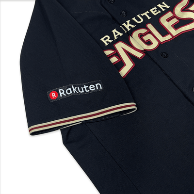 New Majestic NPB Baseball Tohoku Rakuten Eagles Yuki Matsui Jersey 2017 Black - Sugoi JDM