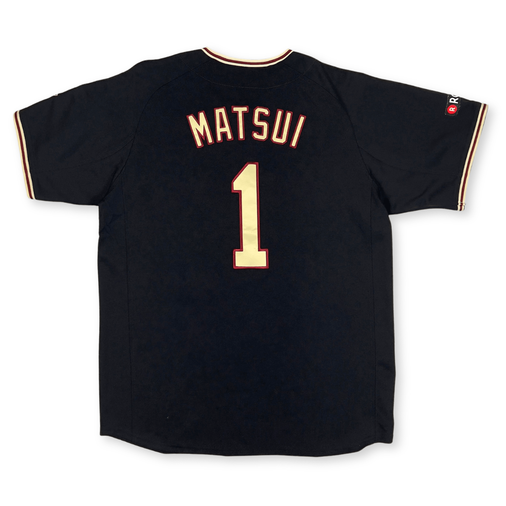 New Majestic NPB Baseball Tohoku Rakuten Eagles Yuki Matsui Jersey 2017 Black - Sugoi JDM