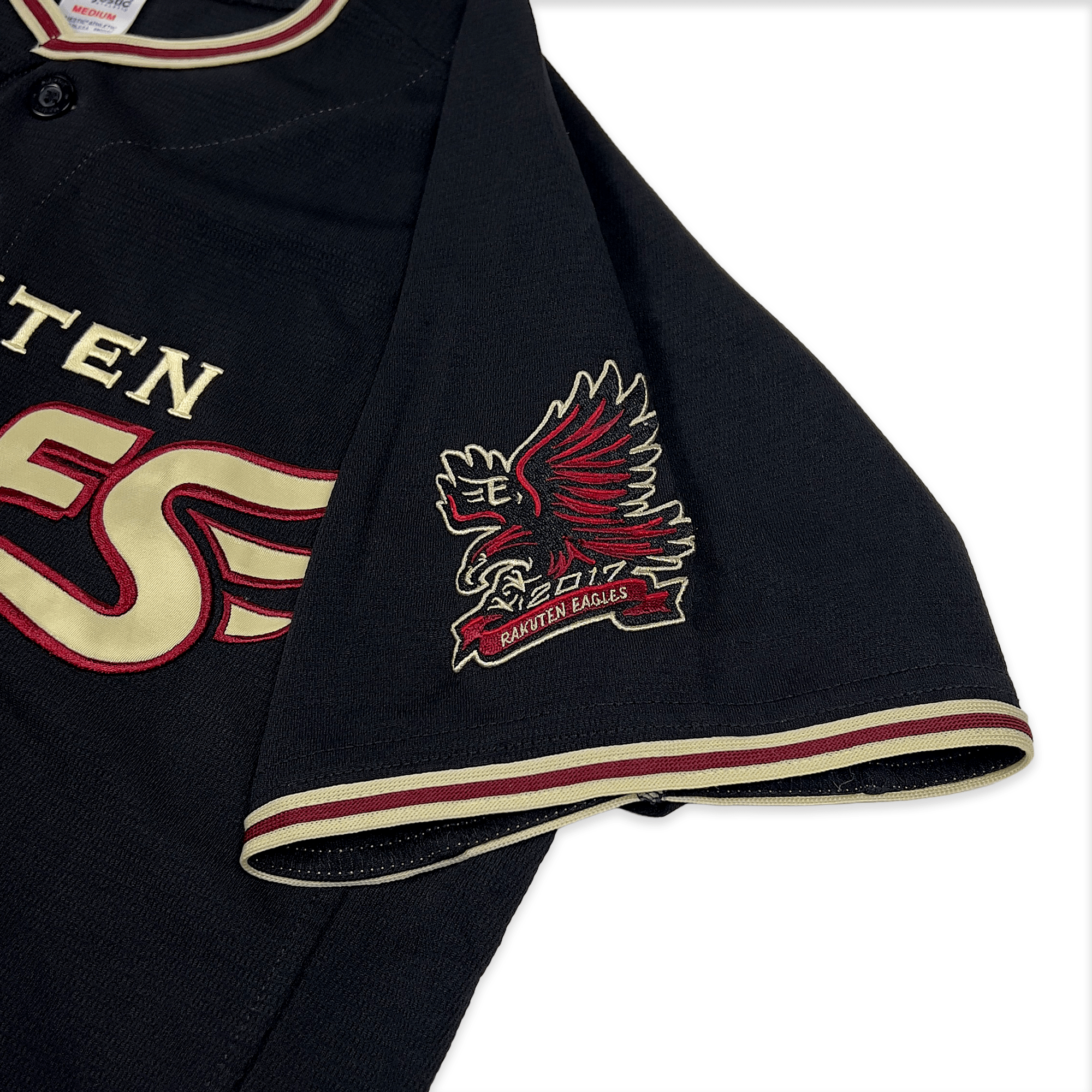 New Majestic NPB Baseball Tohoku Rakuten Eagles Yuki Matsui Jersey 2017 Black - Sugoi JDM