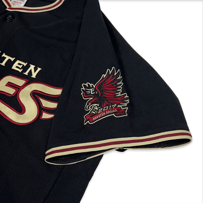 New Majestic NPB Baseball Tohoku Rakuten Eagles Yuki Matsui Jersey 2017 Black - Sugoi JDM
